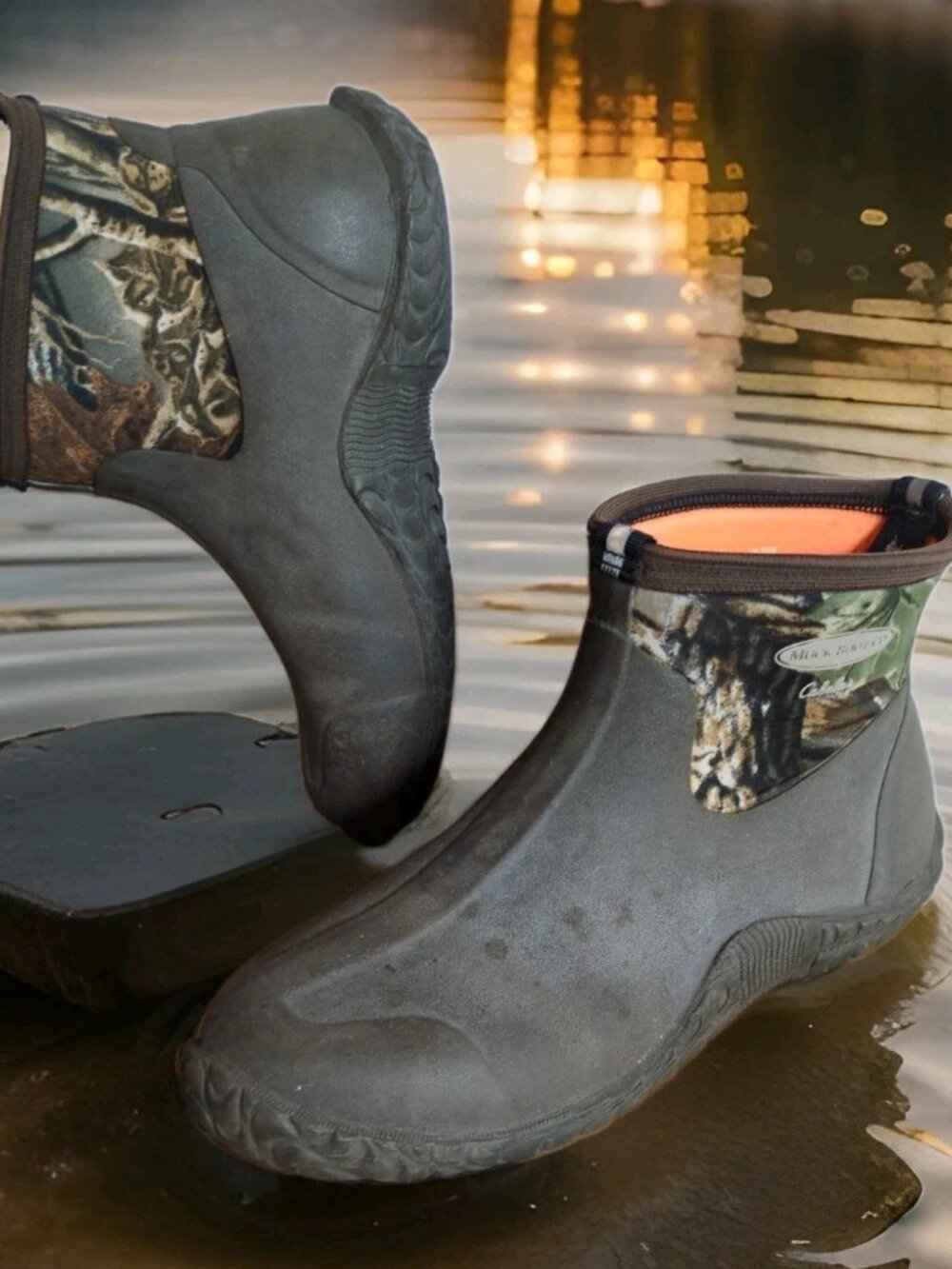 Cabelas Muck Boot Company Ankle Boots Women's Size 12 Waterproof Camo Shoes